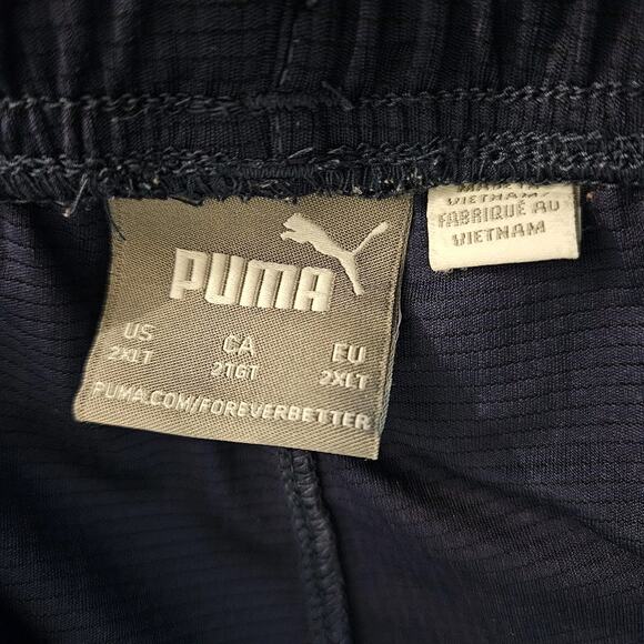 PUMA Men's Drycell Blue Athletic Shorts Elastic Waist Drawstring 2XLT - Picture 4 of 6